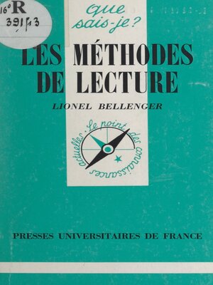 cover image of Les méthodes de lecture
